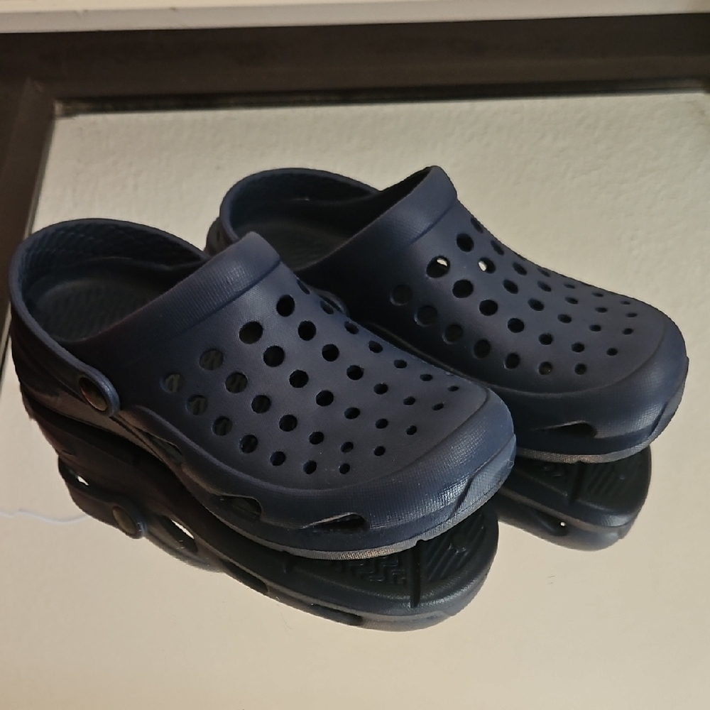 Kids Navy Blue Clog Sandals